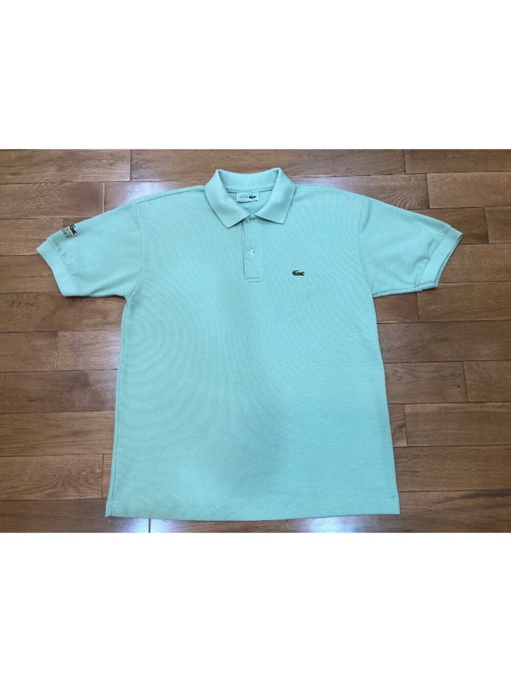 La Chemise Lacoste Cotton Pique Green Polo Shirt Preppy Retro Sporty Size L